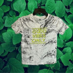 5 for $25🔥Buzz Cuts "Good Vibes Only" Tie Dye Grey T-Shirt Boys Small (8)